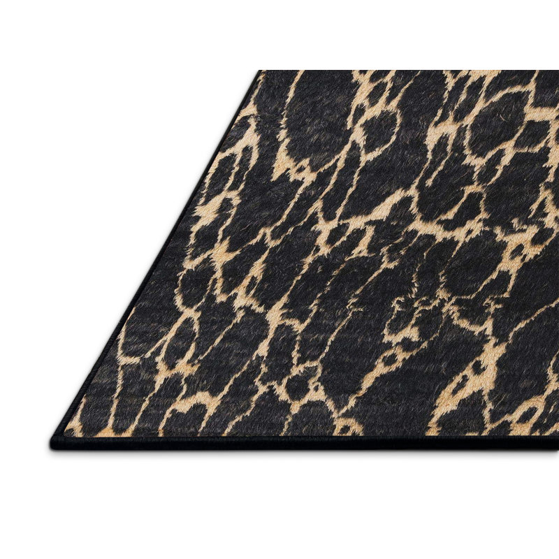 Abstract Indoor Rug, Rectangle 2' x 4'