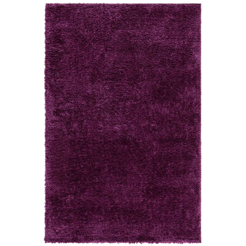 Pimlico Solid Colour Shag Area Rug, Rectangle 61 x 91 cm