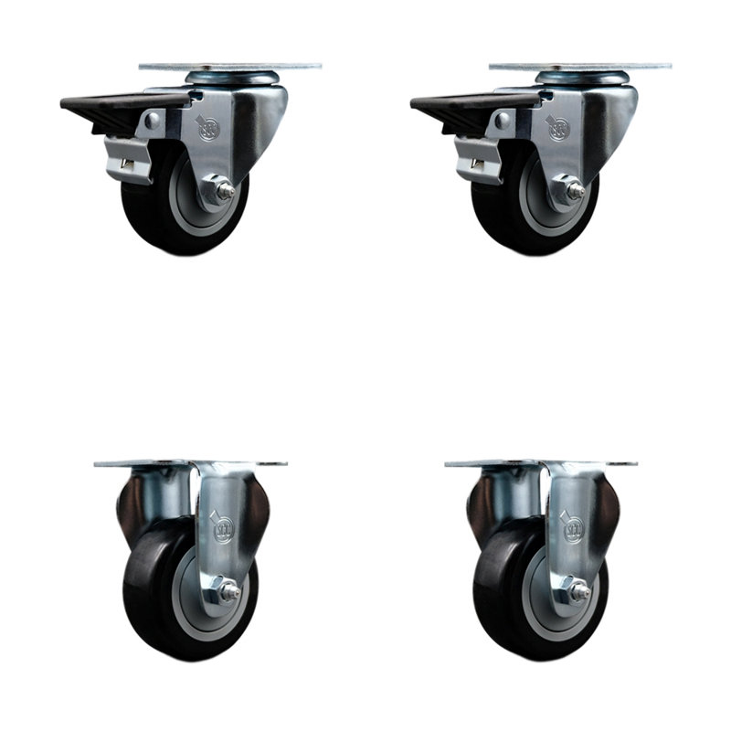 Polyurethane Caster, Black