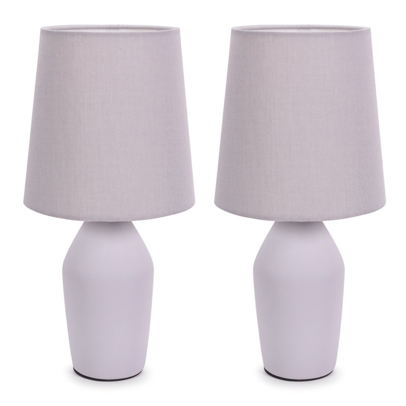Daiva Ceramic Table Lamp, No, Purple