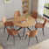45.3"L Modern Kitchen Dining Table With 32.4"H Dining Chair