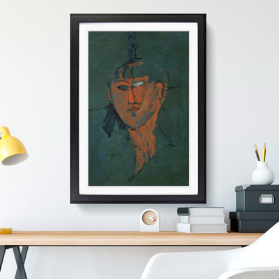 Testa Rossa by Amedeo Modigliani - Picture Frame Painting