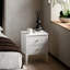 40cm W Solid Wood Bedside Table-313040152