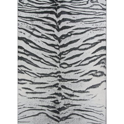 Ehren Animal Print Ivory Flatwoven Indoor Outdoor Area Rug