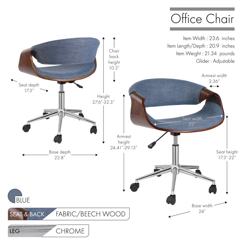 Office Chair, Blue