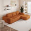 Canapé modulaire en chenille désossé de 100 po par Alfonson Burwell-730407996