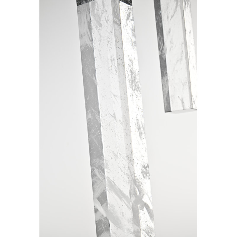  Lustre Aurora, H 19 po x l 24 po x P 24 po, 9, Noir et transparent
