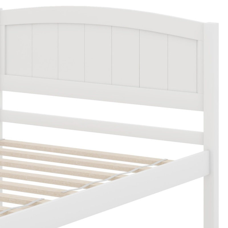 Lit plateforme avec lit gigogne, Blanc