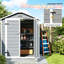 Remises verrouillables avec rangement, polypropylène aluminium, cour de ferme