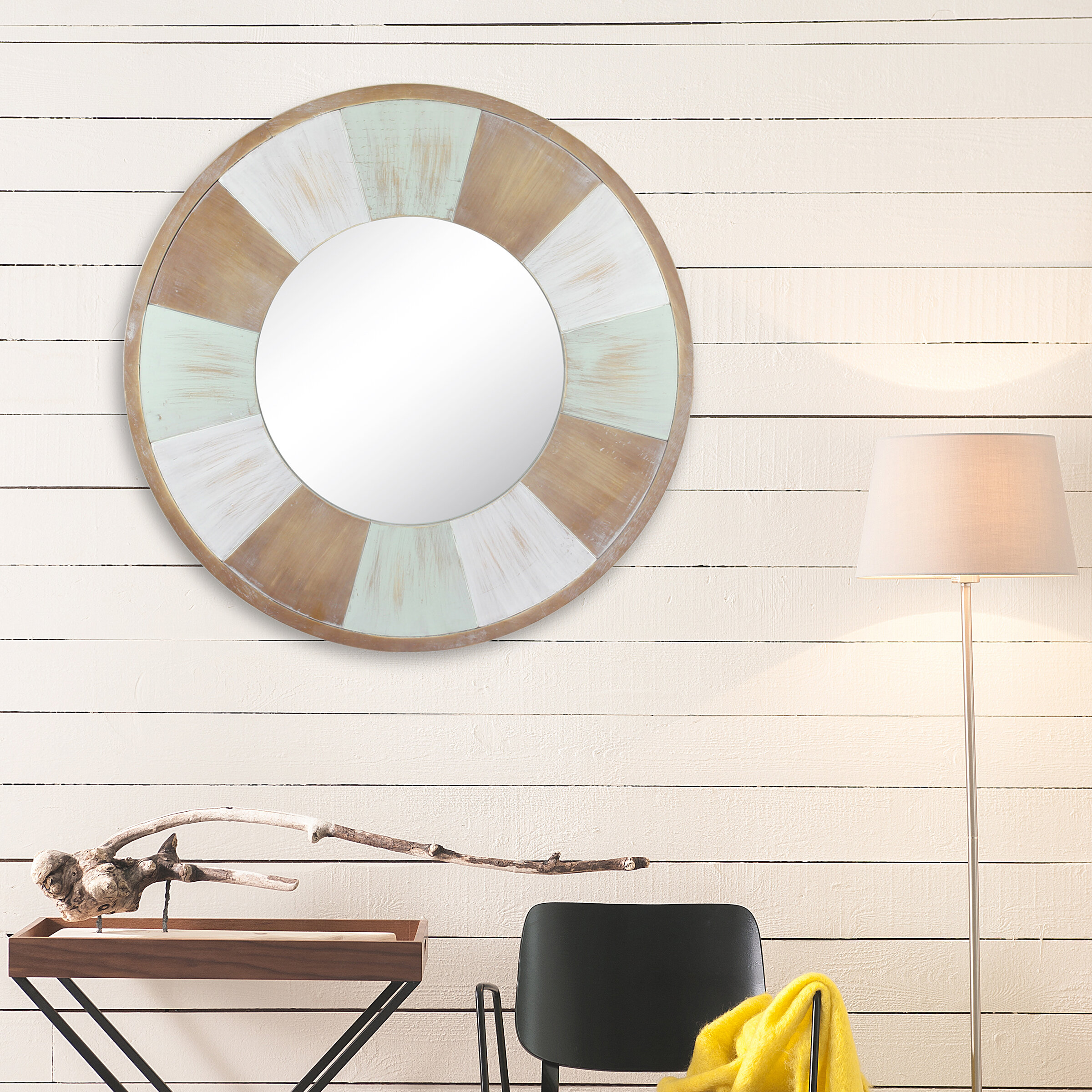 Millwood Pines Kelson Round Wall Mirror