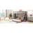 Twin Over Full Bunk Bed With 3-Layer Shelves, Drawers And Storage Stairs-109584479