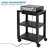 Mount-It! Adjustable Mobile Printer Stand with Drawer, 4 Swivel Wheels and Cable Management
