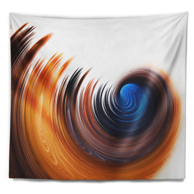 Tapisserie abstraite élégante de conception en spirale