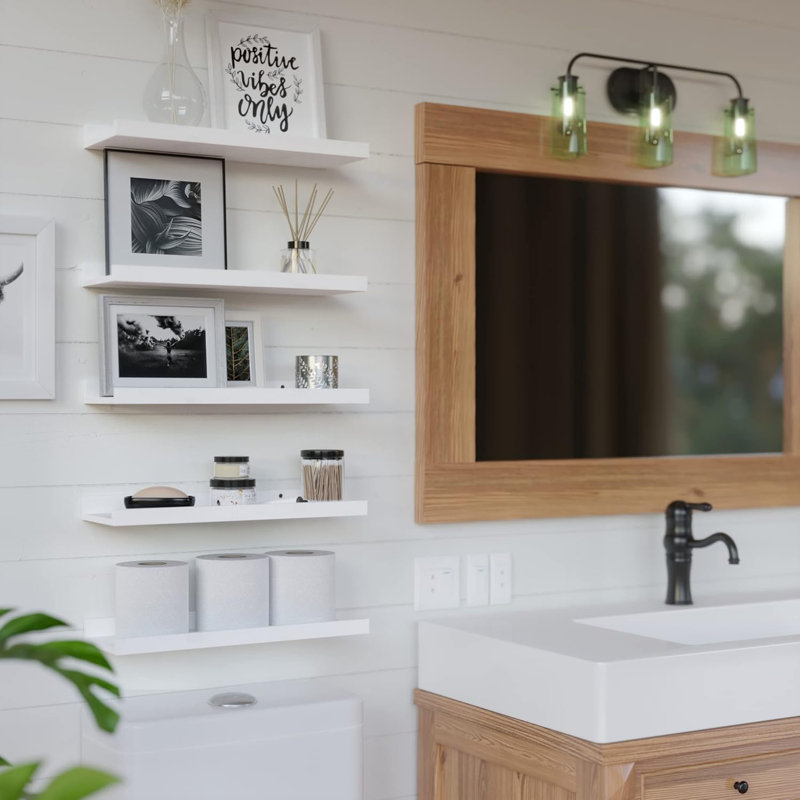 White Floating Shelf
