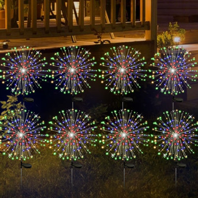 8 Pack Solar Garden Stake Lights Firework, Outdoor Solar Lights With DIY Bendable Copper Wire, Yard Decrations Waterproof for Outdoor Decor, Garden Decor, Outside Patio Decor, Chiristmas Deco