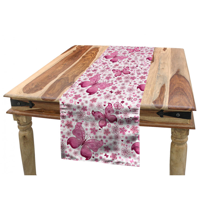 Butterfly Table Runner, 120" x 16"