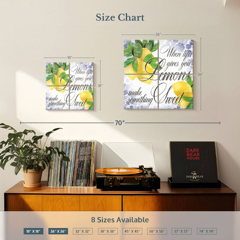 Citrons d'été Tergel II, H 26 po x l 26 po