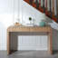 Console rustique en bois avec tiroir
