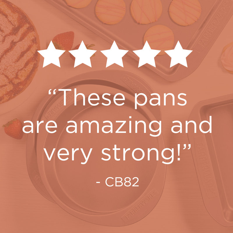 Silver Nonstick Steel 4-Piece Baking Pan Set