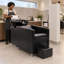 Fauteuil de shampoing haut de gamme, bac à shampoing et ensemble fauteuil pour salon de coiffure, fauteuil de shampoing professionnel avec coussin et éponges à mémoire de forme