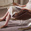 Chaise berçante en métal