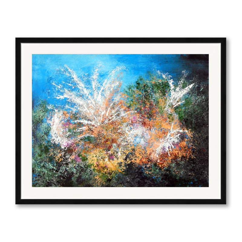 Ocean Bouquet Print by Lisa Daniels, Black Framed Paper, 24" H x 30" W