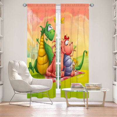 Paire de rideaux obscurcissant en polyester Darlane