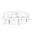 Pink Velvet Futon Sofa Bed With Gold Metal Legs-251283371