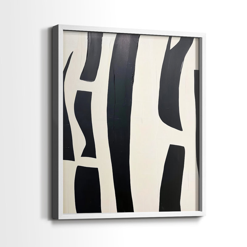 "ABSTRACT Series DCL XXXVII" par J Paul, Blanc / Blanc, H 21 po x l 17 po