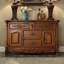 Console rectangulaire en bois manufacturé brun massif-1996146546