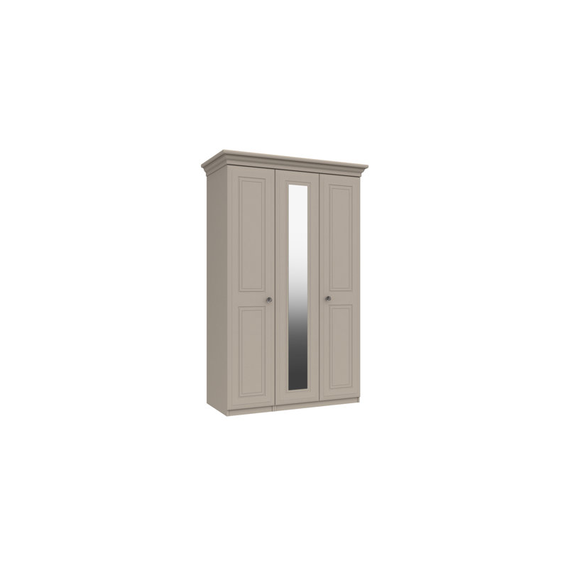 Warminster 3 Door Manufactured Wood Wardrobe, Fired Earth