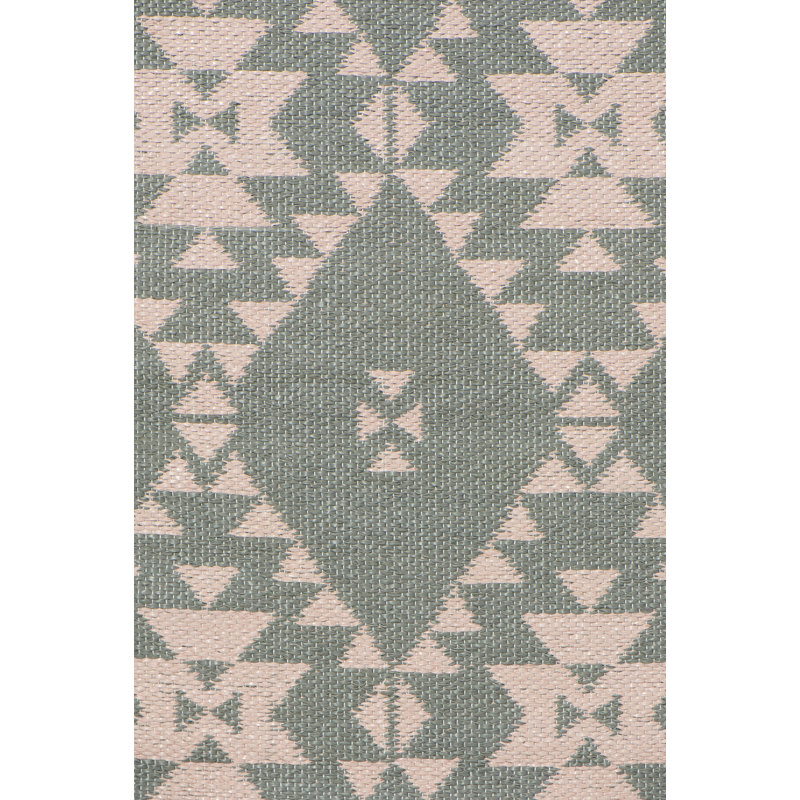Cass Rectangle 70 cm x 150 cm Geometric Flatweave Area Rug