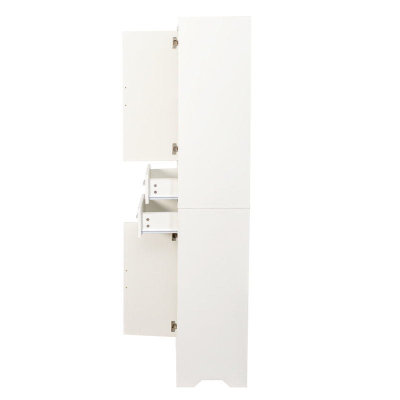 Armoire de rangement pour salle de bain 70,9 po avec tiroirs et tablettes réglables