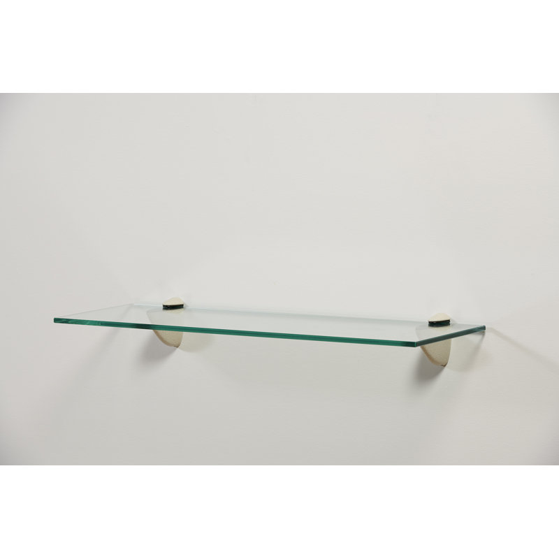 Capri 8X24 Frosted Shelf Kit With Pelican, Antique White