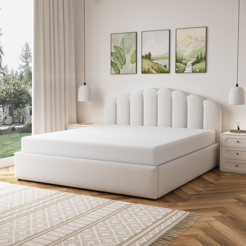 Upholstered Ottoman Storage Bed, Super King (6')