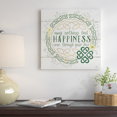 «Irish Blessing I» par Janelle Penner, reproduction d'art graphique sur toile