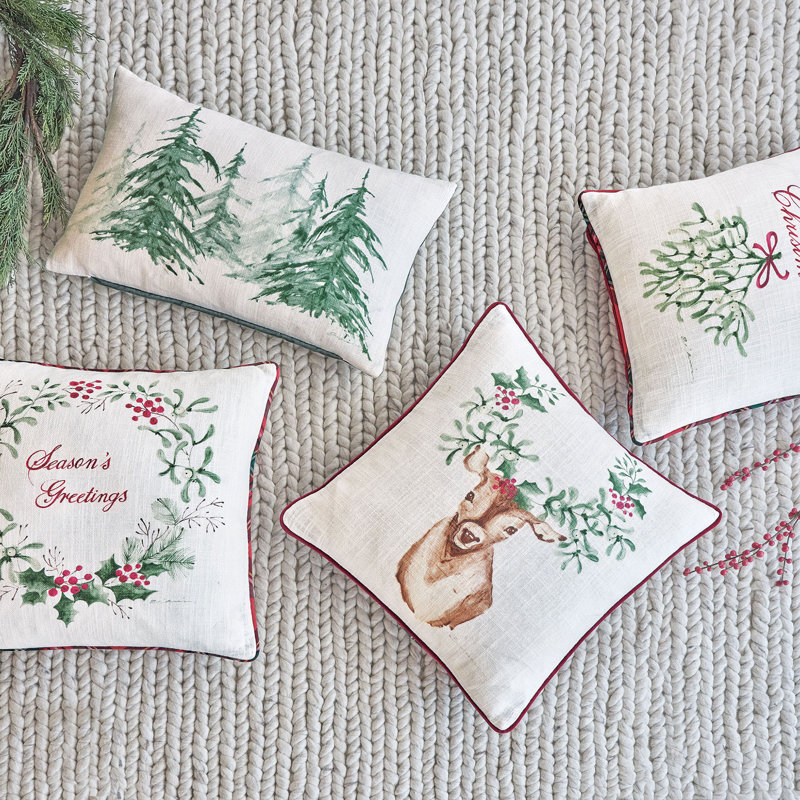 Linen Square Pillow Cover & Insert