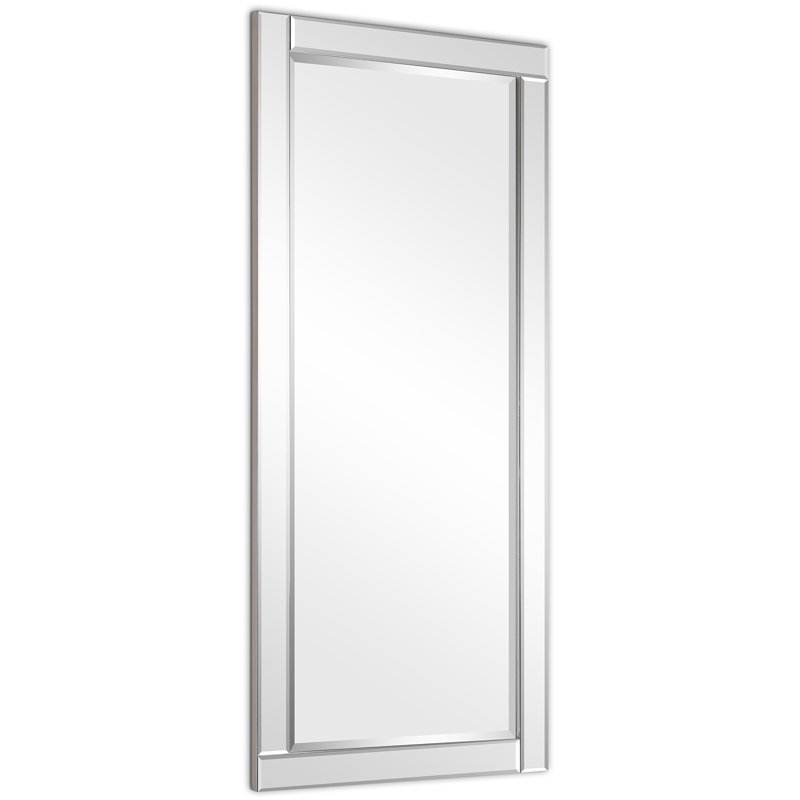 Neema Modern Beveled Glass Wall Mirror, 24" x 54"