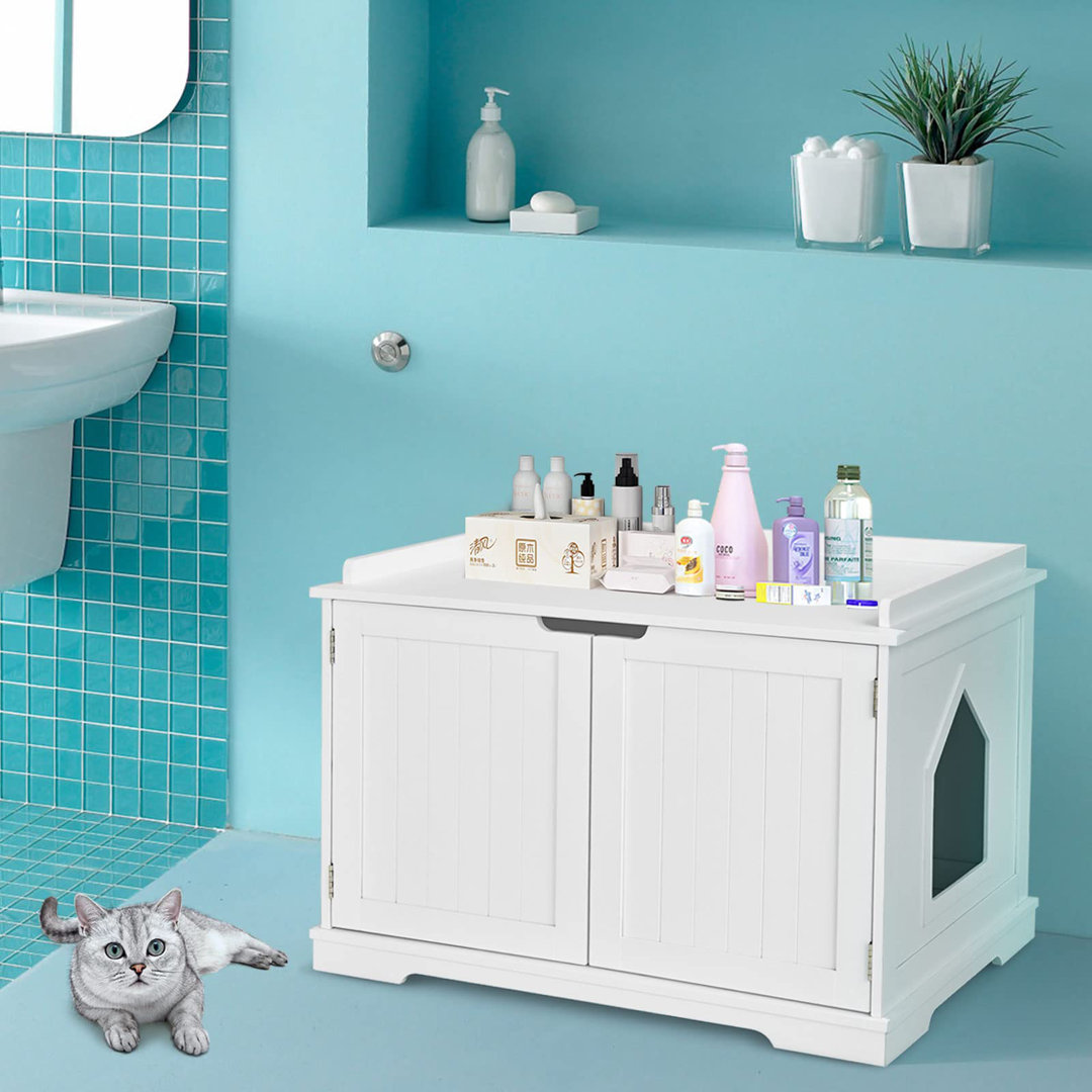 Wayfair Basics Katzentoiletten-Gehäuse Bessler