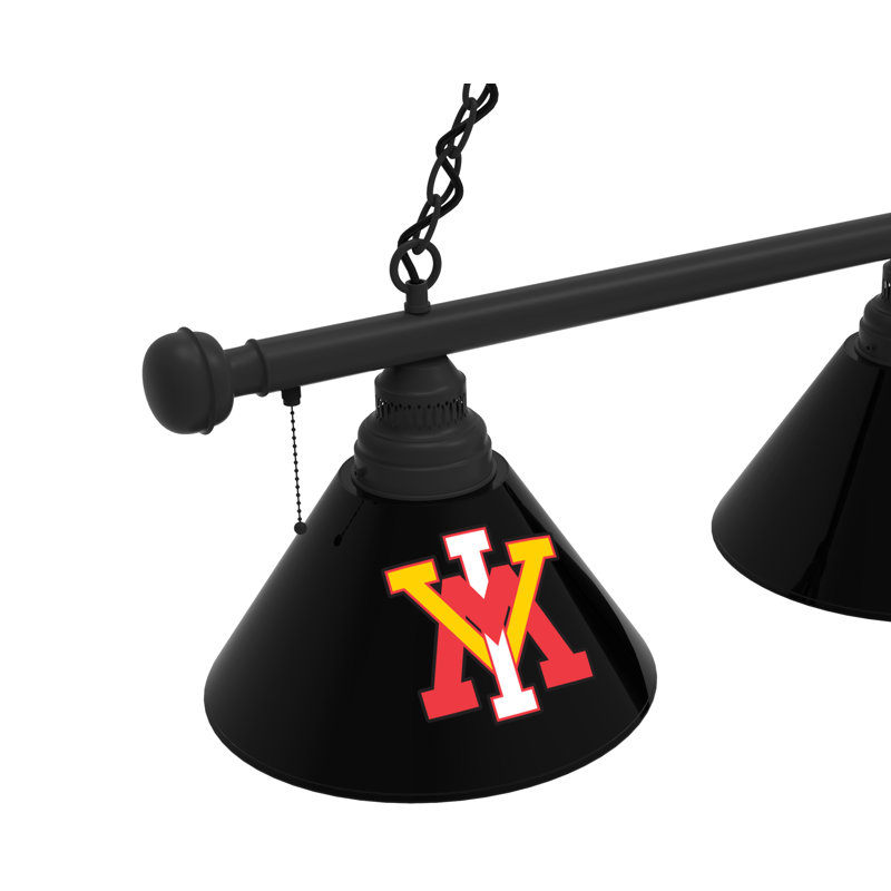 3 - Light Pool Table Lights Pendant, Black, VMI Keydets