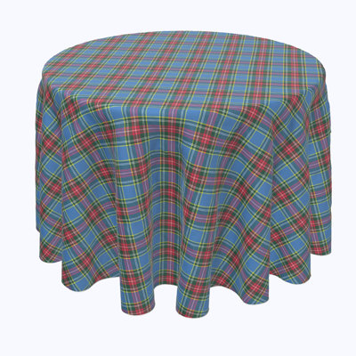 Hamaad Plaid Round Tablecloth