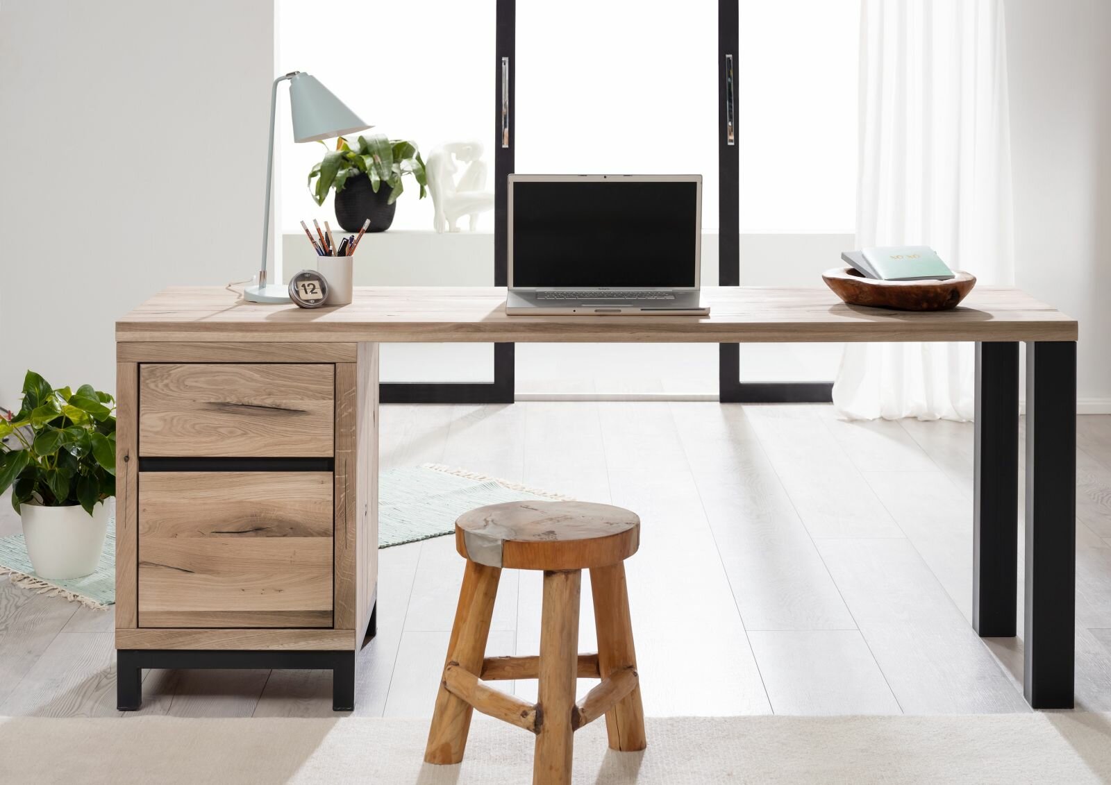 Massivmoebel24 Villanders Solid Wood Writing Desk | Wayfair.co.uk