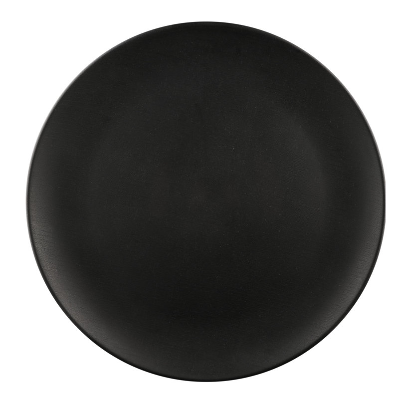 Assiette plate 11 po greenovations, Noir