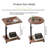 Adjustable C-Shaped Side Table With 360° Swivel And Wheels, Lightweight End Table For Sofa, Bedside, Living Room, And Small Spaces