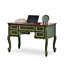 Bureau en bois massif avec tiroirs American Vintage