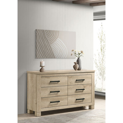 Commode de chambre à 6 tiroirs Oakglen