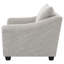 Chaise rembourrée Rajrani Boucle gris clair