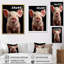 Cochon rose curieux sur toile-91381602-91381598