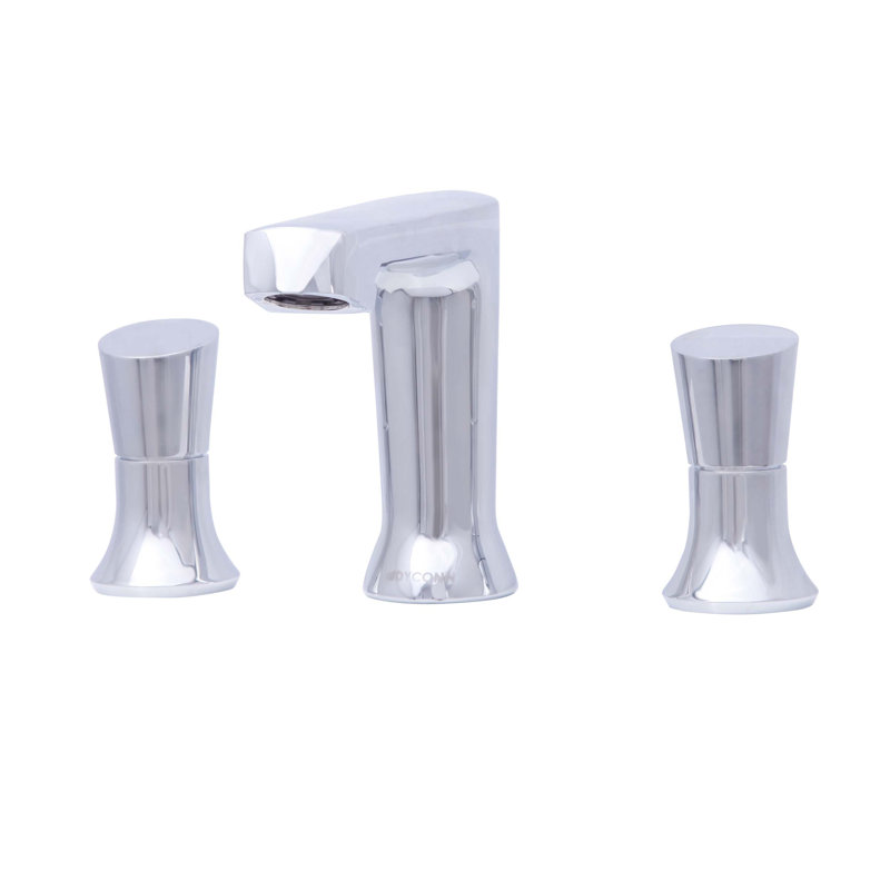 Widespread 2-handle Bathroom Faucet, Polished Chrome