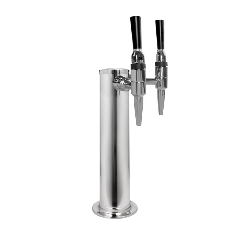 Kegco Dual Tap Conversion Kit with, Stainless Steel